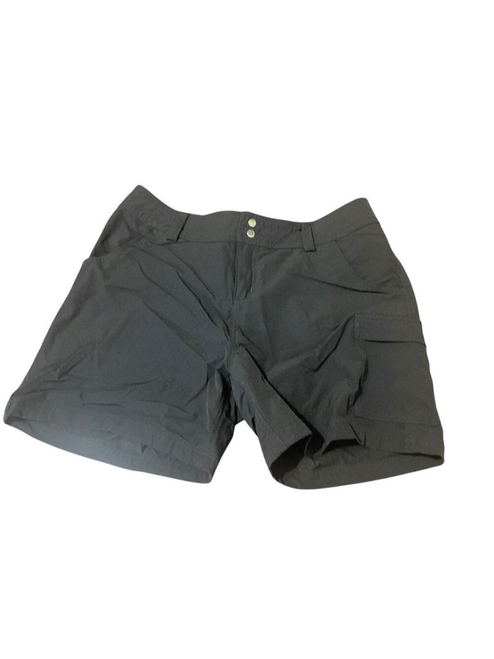 WILLIT Women's Size 6 Black Nylon Blend Hiking Shorts Snap Buttons